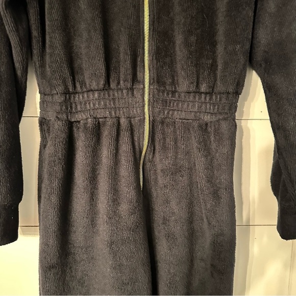 FABLETICS M Cozy cord woman black zip activewear casual soft onesie jumpsuit - Picture 6 of 16